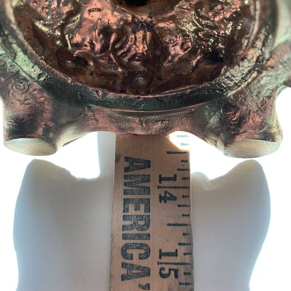 HTF VTG Rare French 14”Vanity 7”Mirror Gold Ormolu Cherub Stylebuilt Matson Type - Picture 11 of 14